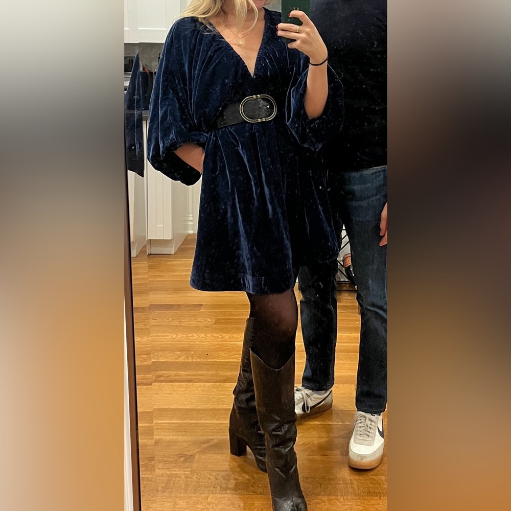 Porta Velvet Mini Free People Dress NWT